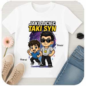 Koszulka Jaki Ojciec Taki Syn z Imionami
