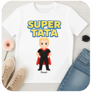 Koszulka Super Tata z Imieniem