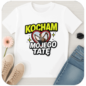 Koszulka Kocham Mojego Tatę ze Zdjęciem
